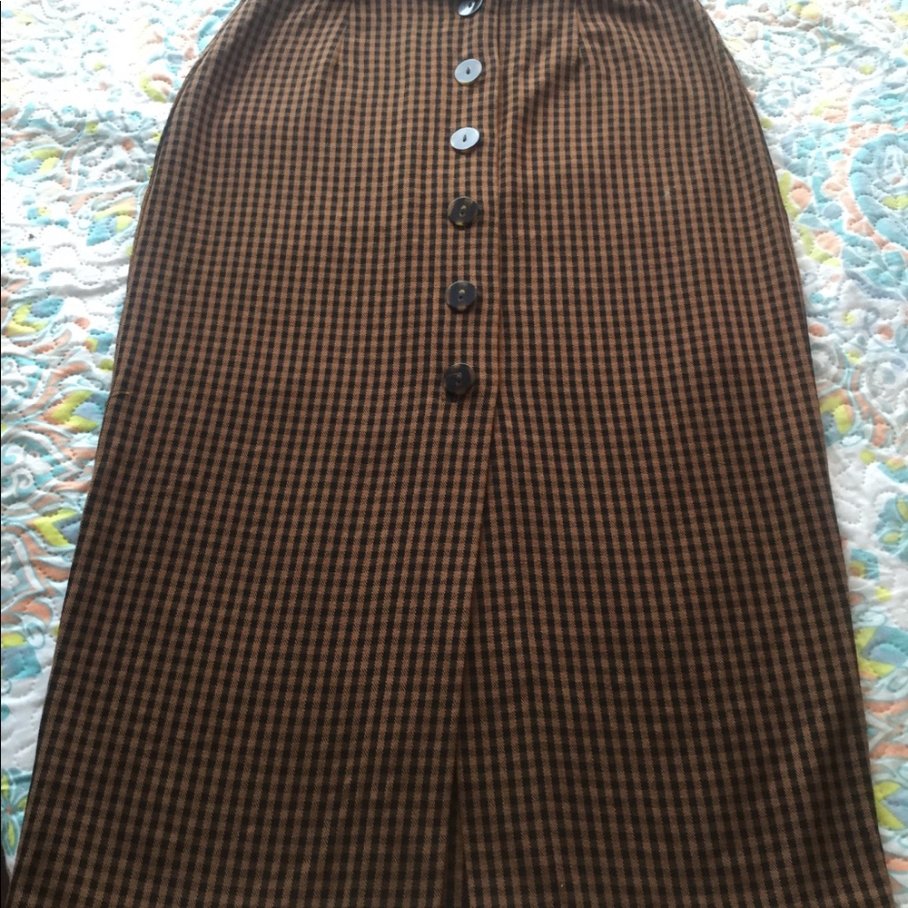 try collection by ZARA long buttoned skirt